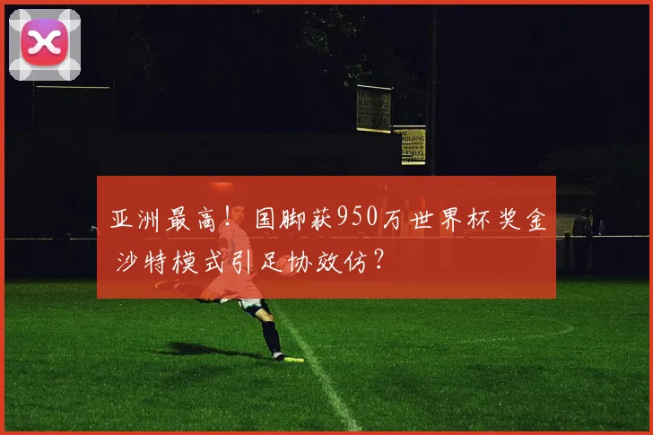 亚洲最高！国脚获950万世界杯奖金 沙特模式引足协效仿？