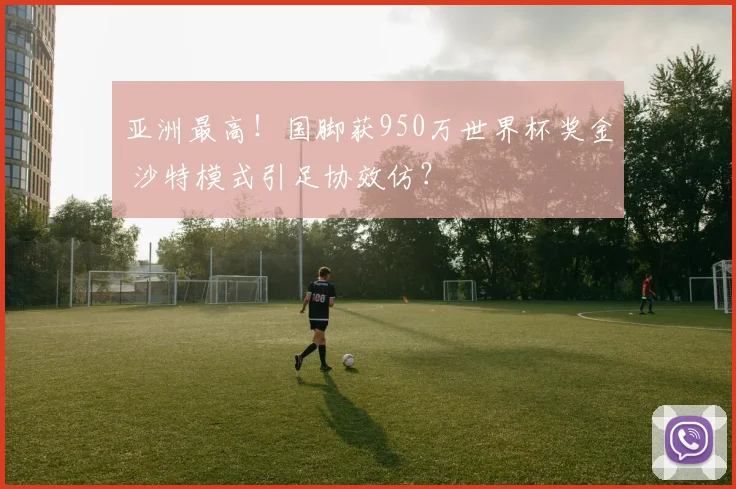 亚洲最高！国脚获950万世界杯奖金 沙特模式引足协效仿？